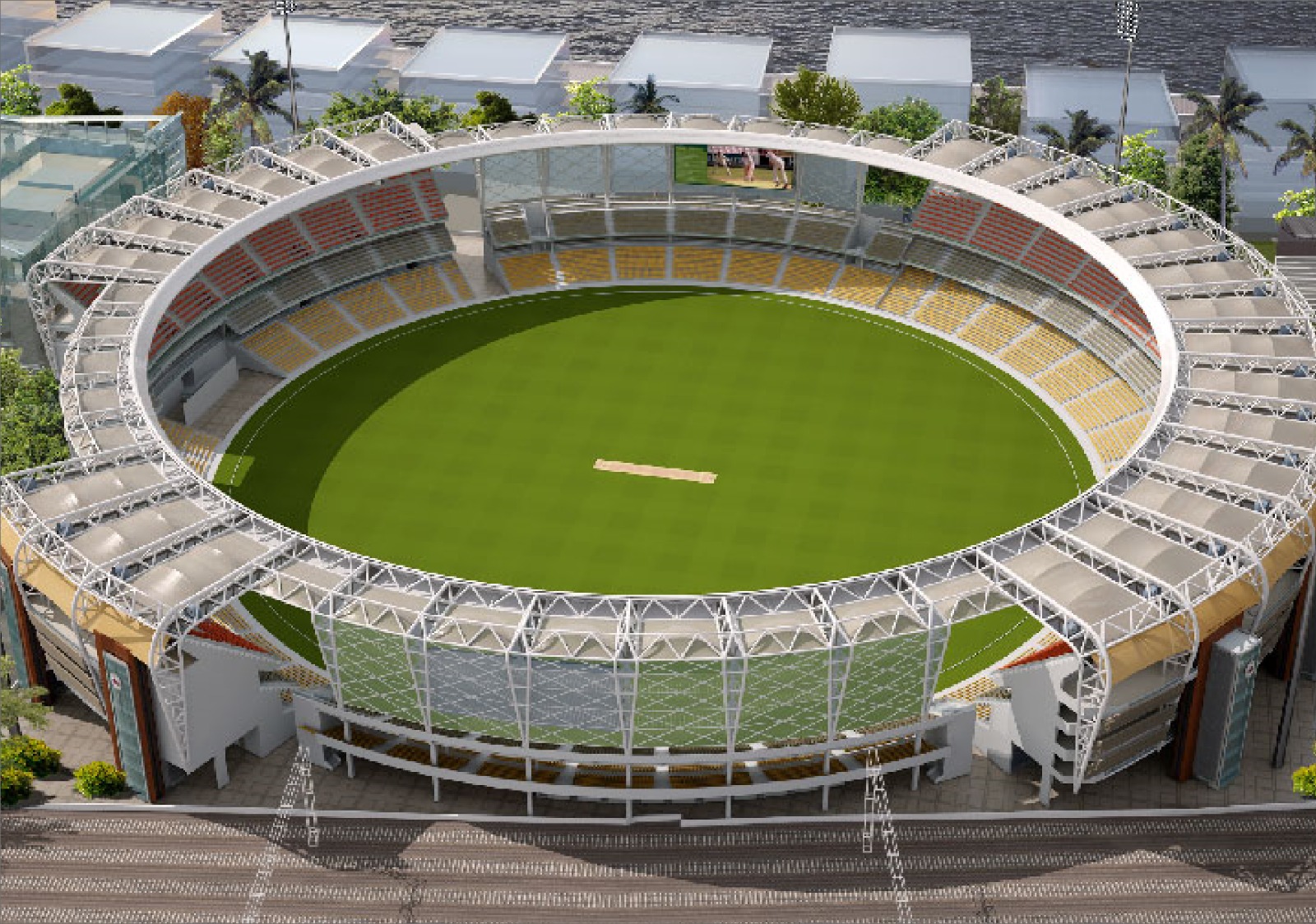 Wankhede Stadium - Show from Running Bus